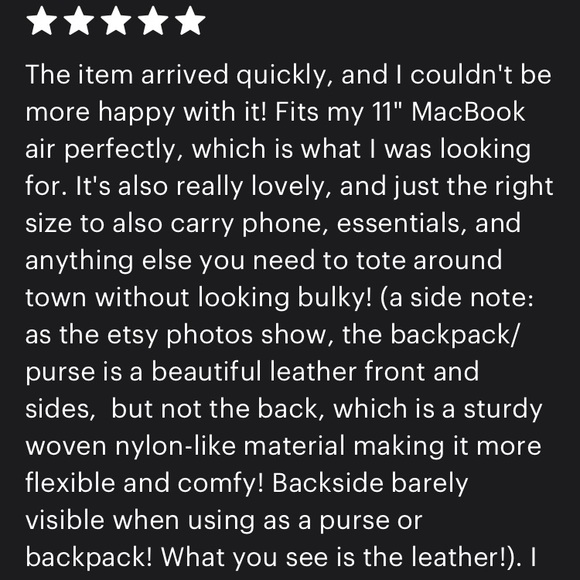 Vintage Genuine Slim Cognac Leather Laptop Backpack School/College/Work/Travel - Picture 15 of 16